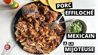 PORC EFFILOCHÉ MEXICAIN À LA MIJOTEUSE 🌮 🐷 [upl. by Akenor]