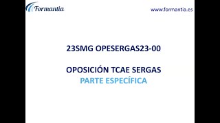 TCAE Corrección Examen Sergas 5112023 [upl. by Nyrmak590]