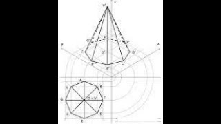Assonometria isometrica di una piramide ottagonale [upl. by Rese121]