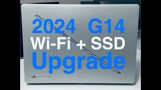 2024 ROG Zephyrus G14  How to replace WiFi Card and NVMe SSD [upl. by Sallie]