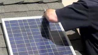 SOLAR PANEL INSTALL SHINGLE ROOF LED LIGHTING FREE POWER FREE ENERGY PART 3 [upl. by Mallen]