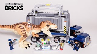 Lego Jurassic World 75933 T Rex Transport Lego Speed Build [upl. by Tansy]