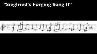 Wagner Leitmotives  72  Siegfrieds Forging Song II [upl. by Oiralednac336]