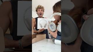 airpod pro max unboxing with my hater sister ​⁠NicoletteDurazzo sheadurazzo ​⁠Apple [upl. by Asselam]