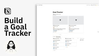 How to Build Notion Goal Template Goal Tracker Tutorial 2024 Free Goal Setting System amp Planner [upl. by Cleasta]