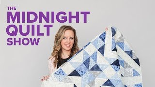 Modern Bursting Star Free Quilt Pattern  The Midnight Quilt Show [upl. by Eniamaj457]