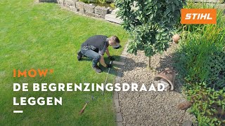 De begrenzingsdraad leggen  STIHL iMOW® robotmaaier [upl. by Tegan]