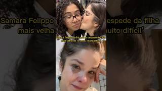 Samara Felippo chora e se despede de filha que mora nos EUA Te [upl. by Iot]