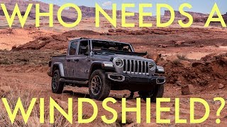 How to lower the windshield on the 2020 Jeep Gladiator [upl. by Naltiak]