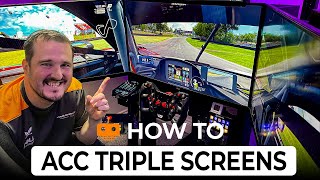 How to set up Triple Monitors in ACC  without Surround [upl. by Zimmer]