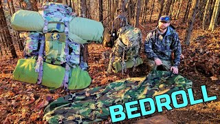 Best Winter Bedroll Camping Setup  Solo Overnighter  OutPak Breakfast Scramble [upl. by Eerak]