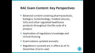 Preparing for the RAC Examination RAC Exam Overview Part 1 [upl. by Severn]