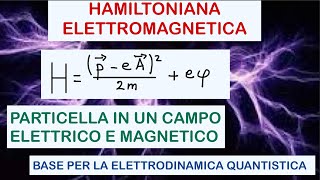 HAMILTONIANALAGRANGIANA ELETTROMAGNETICA spiegazione semplice e completa [upl. by Eirolav]