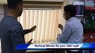 Window Blinds Details video in Hindi  vertical Blinds  Zebra Blinds Roller Blinds Details [upl. by Maegan]