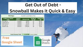 Eliminate Debt Fast  FREE Debt Snowball Spreadsheet [upl. by Leelahk]