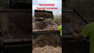 Homemade Topsoil Screener In Action [upl. by Reginald]