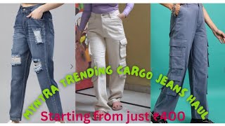 ❣️Myntra Trending Cargos Jeans Full Review❣️ EORS Haul Starting from ₹400 Must Have Cargos amp Jeans [upl. by Eanel]