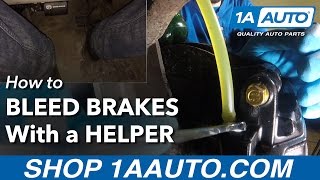 How to Bleed your Brakes with a Helper [upl. by Placia156]