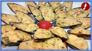 Mejillones Gratinados al Horno [upl. by Nwahsirhc437]