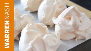 Meringue Recipe Easy  Just 2 Ingredients  Recipes by Warren Nash [upl. by Knight625]