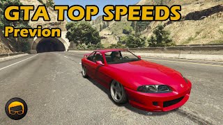 Fastest Tuners Previon  GTA 5 Best Fully Upgraded Cars Top Speed Countdown [upl. by Ahsema207]