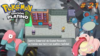 Pokémon Platino Ep  21  Final De Ruta 215 Ciudad Rocavelo Y Como Obtener A Porygon [upl. by Valley623]