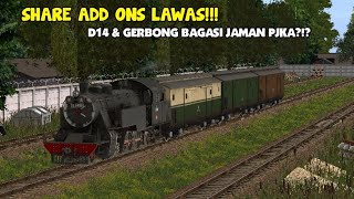 LOKOMOTIF UAP JAMAN PENJAJAHAN  Review amp Share Lokomotif D14 amp Gerbong Bagasi By Gondeschbahn [upl. by Yhtamit]