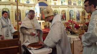 Vasilopita St Basil Bread at St Basil Russian Orthodox Church [upl. by Alyahc]