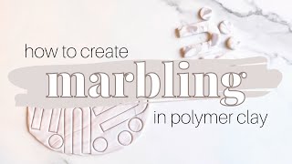 How to Create Marbled Polymer Clay Technique for Earrings 2 Method Tutorial Marbling for Beginners [upl. by Nyrtak]