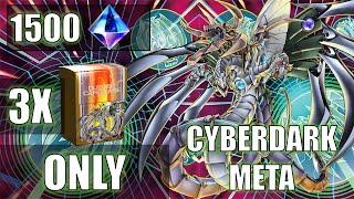 Competitive Cyberdark Deck with 3 Structure Decks ONLY 1 [upl. by Oiziruam]