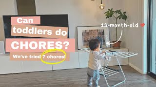 Montessori Practical Life Activities for TODDLERS 1218 months  Chores for 1 year olds [upl. by Demona]