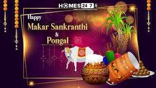 Makar Sankranti 2022  Pongal amp Lohri Status  Sankranti Video  Homes247in [upl. by Anirol]