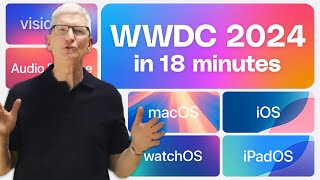 Apple WWDC 2024 keynote in 18 minutes [upl. by Wallache926]