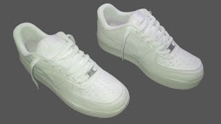 How To Loosely Nike Air Force 1  Cool Easy Wasy [upl. by Anerec866]