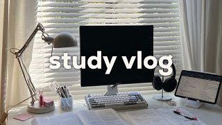 study vlog finals week 🍓 830am physics exams learning French again shopping amp exciting news [upl. by Bilow]