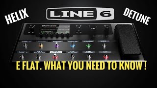 Line 6 Helix E Flat tuning Guide [upl. by Rahel]