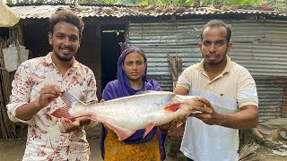 বিশাল বড় পাঙ্গাস মাছ রান্না  ১ মাসের বাজার সদায়  Pangas Fish Cutting amp Cooking [upl. by Ricketts]