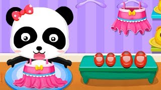 Baby Pandas Supermarket  Halloween Party Shopping  Fun Making Ice cream Games For Kids [upl. by Ralat]