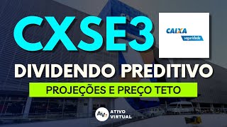 DIVIDENDO PREDITIVO GRANDE PAGAMENTO DE DIVIDENDOS EM BREVE PARA AS AÇÕES CXSE3 DA CAIXA SEGURIDADE [upl. by Einnok]