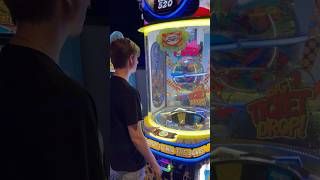 This jackpot win was INSANE 🤯 shorts arcade hacks [upl. by Ahsinav]