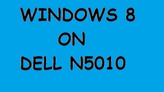 Windows 8 on dell N5010 Bluetooth Dell N5010 Windows 8 [upl. by Hike]