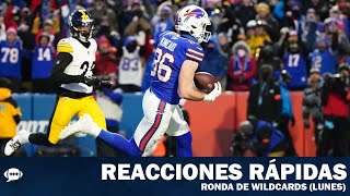 Se consuma la implosión de los Eagles Steelers fuera  Reacciones rápidas Wildcards Lunes [upl. by Grimaud]