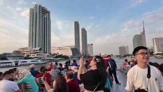 🇹🇭 Bangkok Chao Phraya River Sunset cruise Only 30 baht US1 [upl. by Carman682]