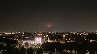 Onweer boven België en Zeeuws Vlaanderen gezien vanuit Capelle aan den IJssel [upl. by Nothsa552]