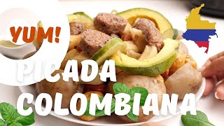 Picada Colombiana Receta Un festín de sabores y texturas en una sola mesa 🍖🧀🥑 ComidaColombiana [upl. by Trever708]