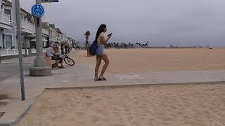 The Captains View Newport Balboa Bike Trail at 6th Street Newport Beach California 083124 [upl. by Nitsur]