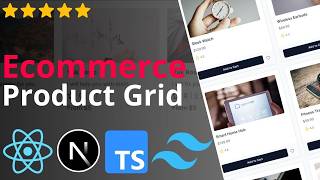 Ecommerce Product Grid  NextJS React Typescript Tailwind CSS ShadCN [upl. by Anilah306]