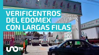 Largas filas en verificentros del Edomex a horas de finalizar plazo hay escasez de hologramas [upl. by Myrlene]