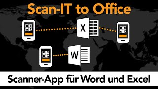 So verwenden Sie Ihr Smartphone als Barcode Scanner für Word amp Excel [upl. by Acireh932]