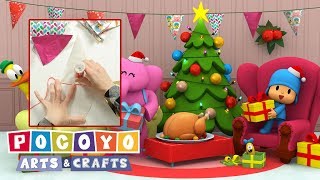 CHRISTMAS  Pocoyo Arts amp Crafts Happy New Year Garland [upl. by Kala]